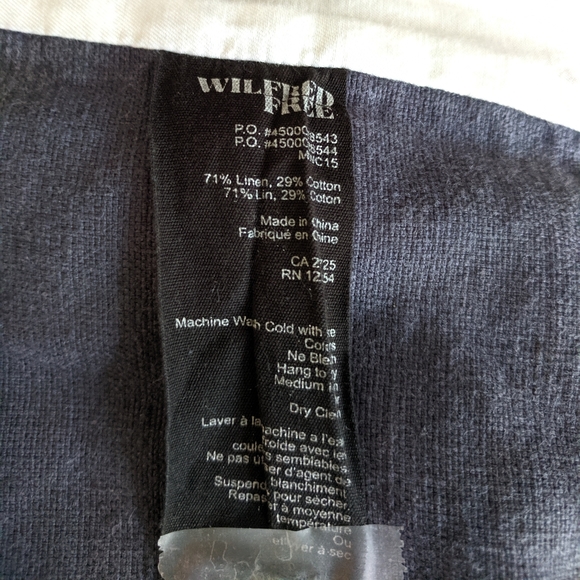 Wilfred Free Vintage Wash Blue Bomber Jacket XXS - Picture 6 of 7